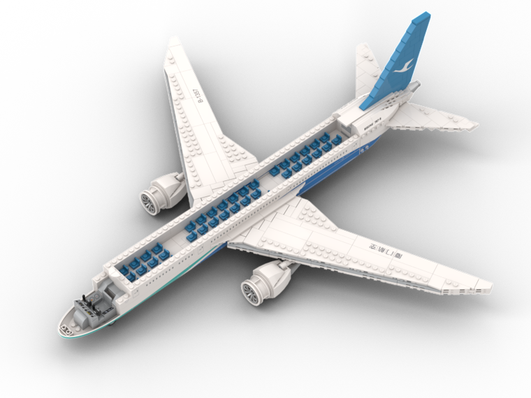 Pantasy, Boeing 787 Dreamliner, klocki konstrukcyjne, 55 cm, 744 elementy