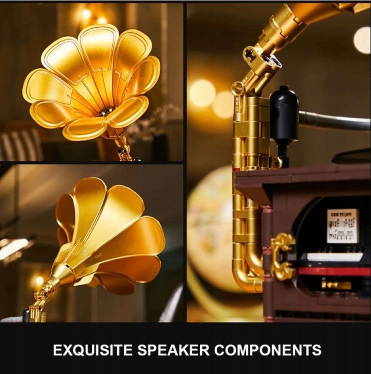 Pantasy, Retro, gramofon, klocki konstrukcyjne, 662 elementy