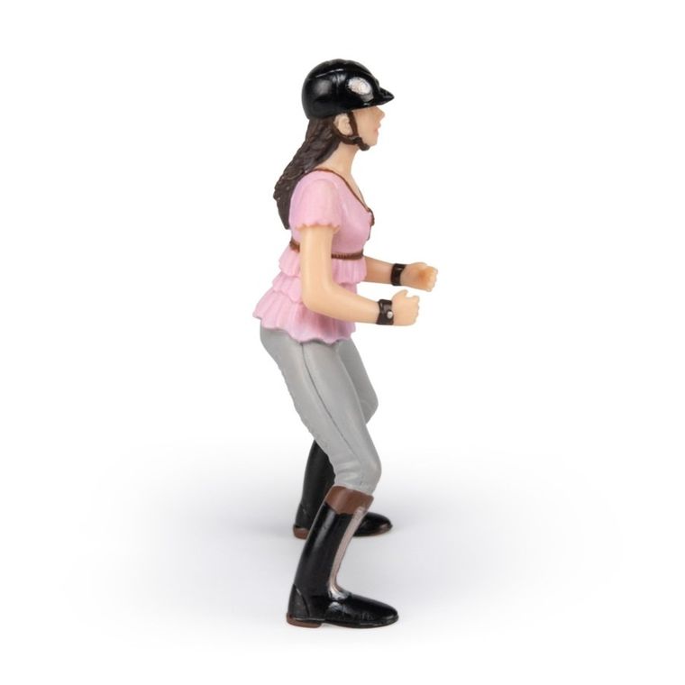 Papo, Dżokej kobieta w fioletowej bluzce, figurka kolekcjonerska