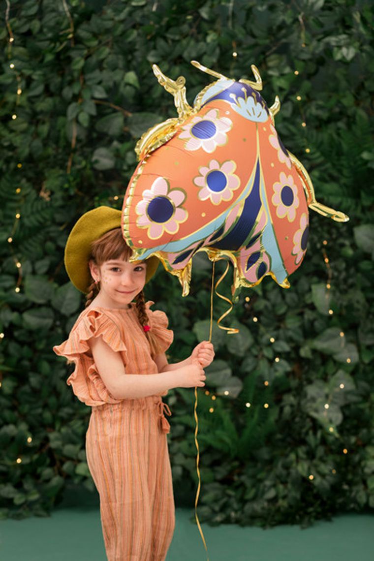 PartyDeco, balon foliowy Biedronka, 87-75 cm, mix, 1 szt.