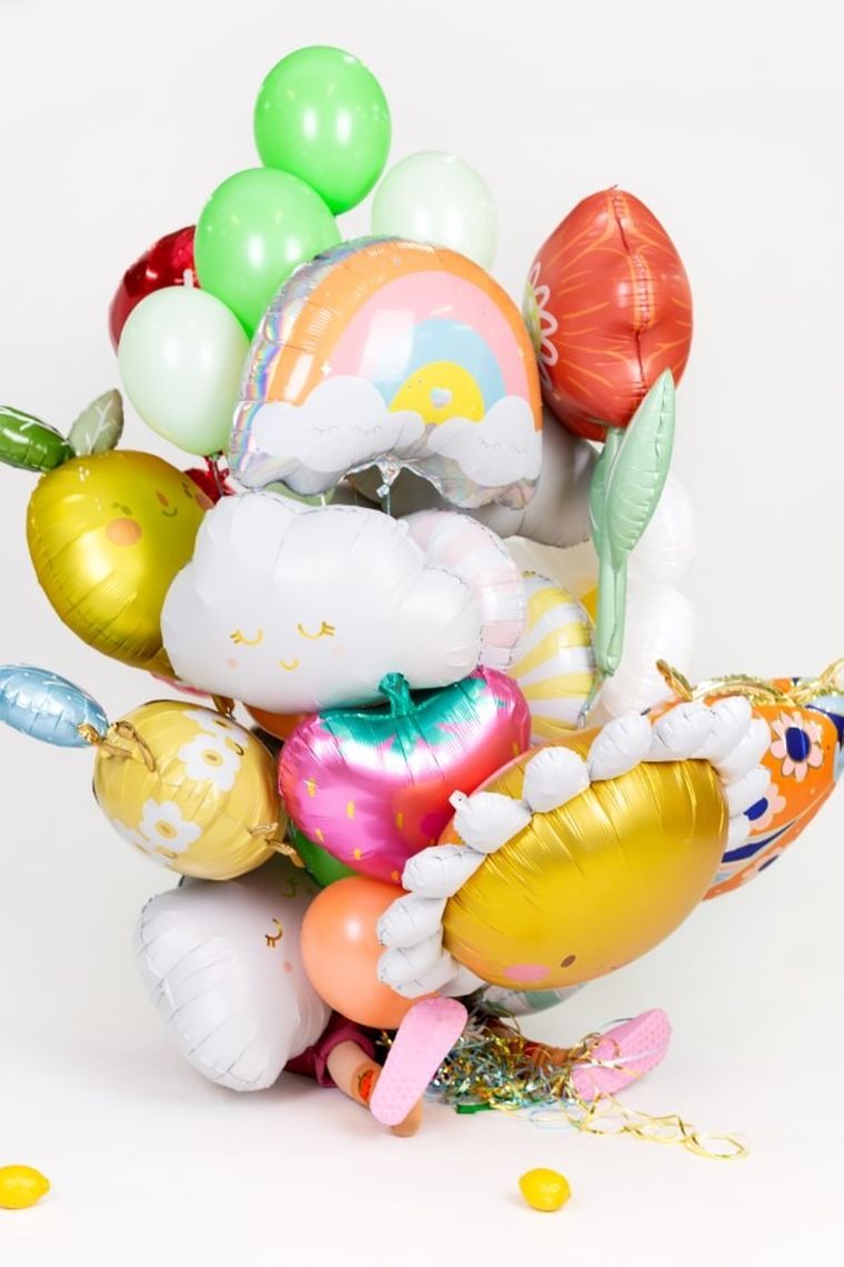 PartyDeco, balon foliowy, słońce, 90 cm