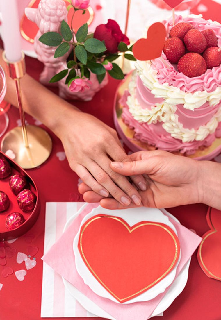 PartyDeco, konfetti Serca, 1,6-1,6 cm, czerwony, 15g, 1 szt.