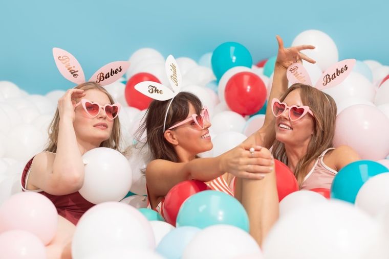 PartyDeco, opaski bride squad 29-25 cm, 6 szt.