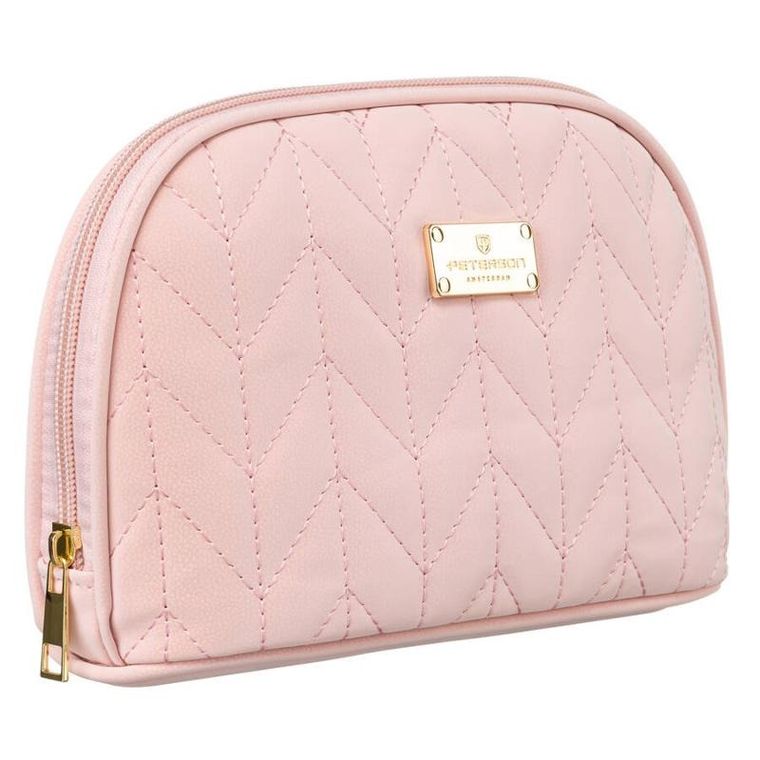 Peterson, kosmetyczka, 1-komorowa, różowa