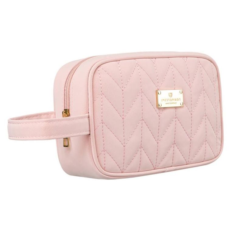 Peterson, kosmetyczka kompaktowa, różowa