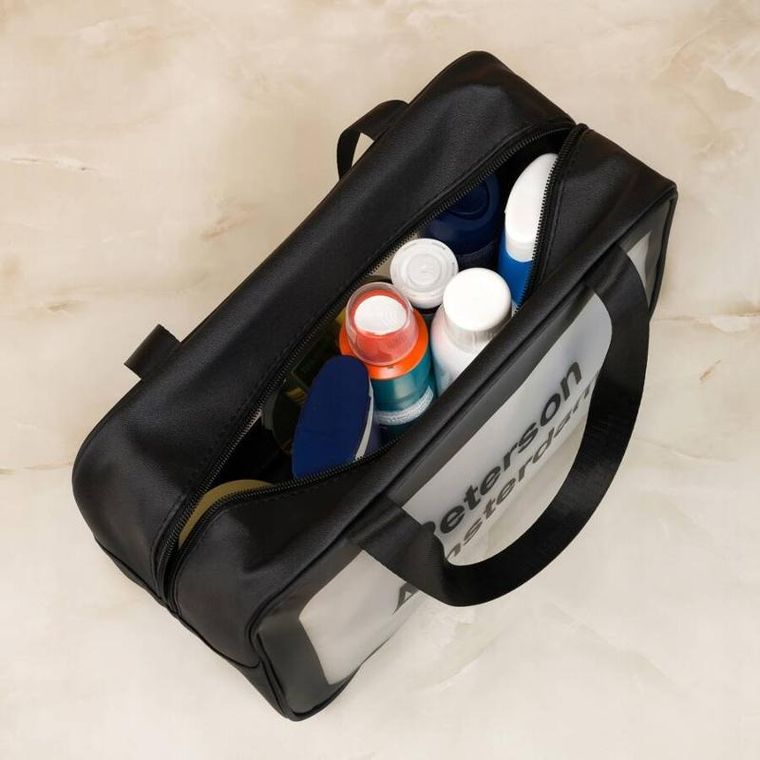 Peterson, kosmetyczka wodoodporna, czarna, 3 szt.