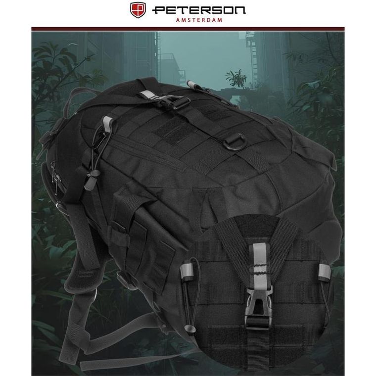 Peterson, plecak militarny, czarny