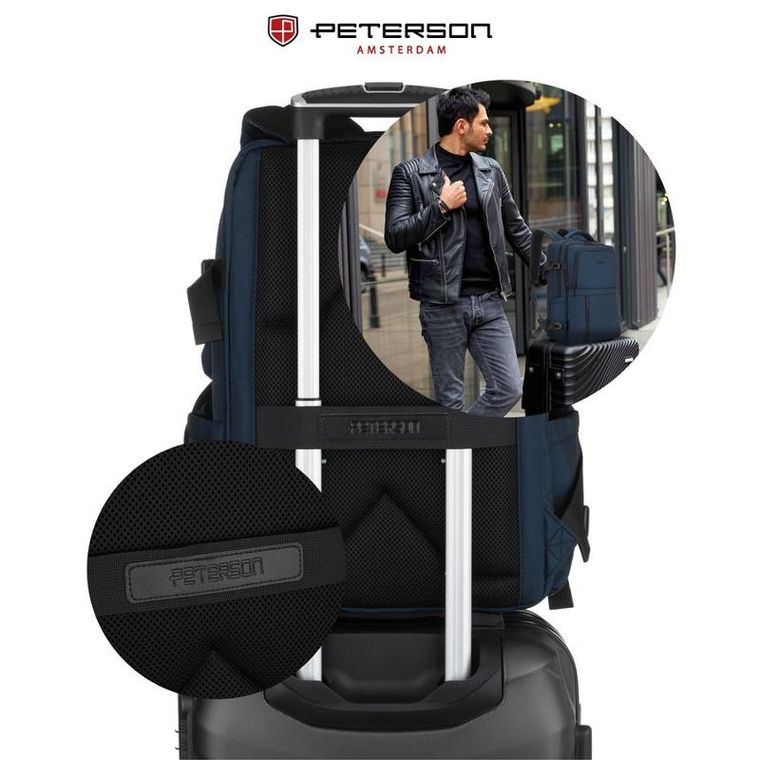 Peterson, plecak podróżny, granatowy