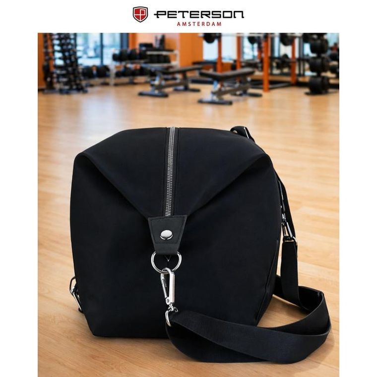 Peterson, torba sportowa, 1-komorowa, czarna
