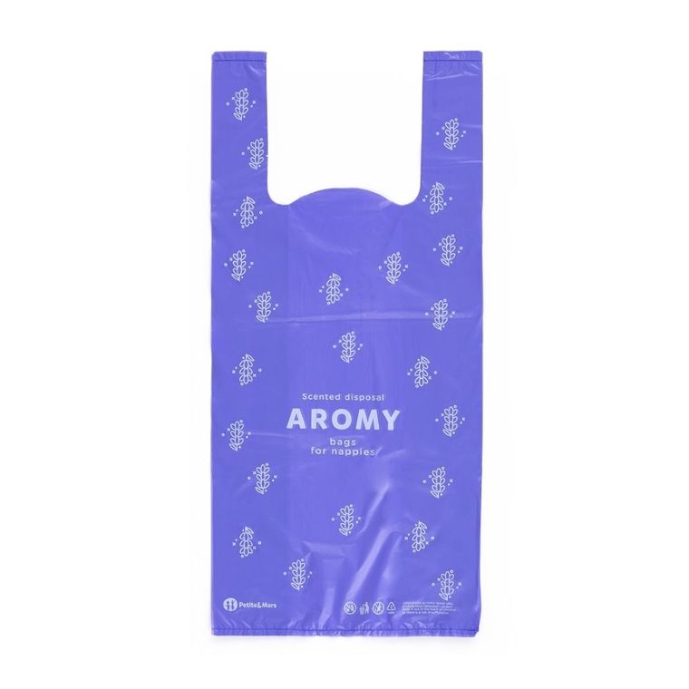 Petite&Mars, Aromy, woreczki zapachowe z uchytami na zużyte pieluszki, 100 szt.