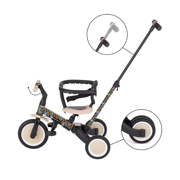 Petite&Mars, Turbo, rowerek trójkołowy 5w1, City Beat