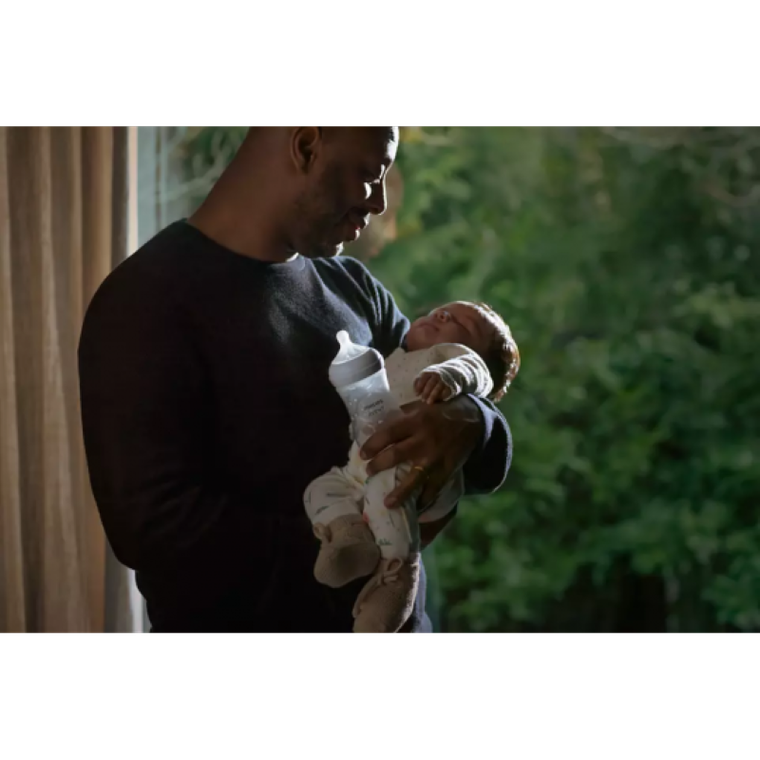 Philips Avent, Responsywne Butelki Natural, zestaw, 2x butelka 260 ml + 2x smoczek 0-6m