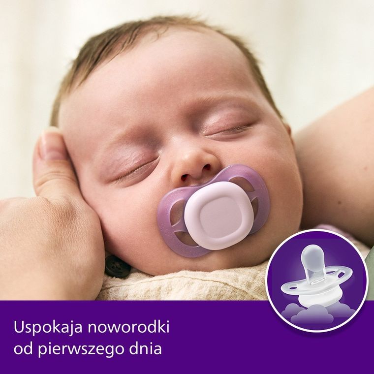 Philips Avent, Ultra Start, smoczek ortodontyczny, 0-2 m, 2 szt.