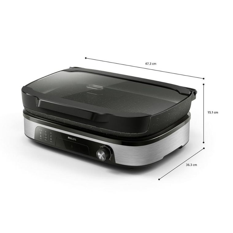 Philips, grill elektryczny, HD6212/90