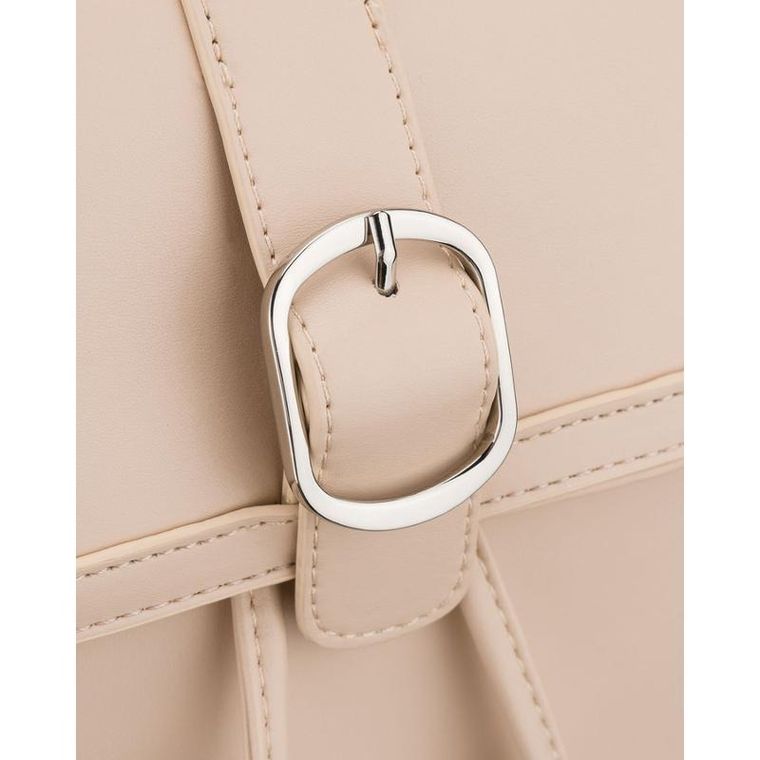 Plecak, beżowy, skóra ekologiczna, Rovicky