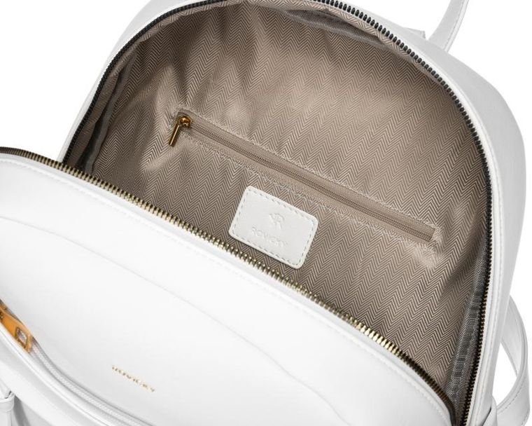 Plecak, biały, skóra ekologiczna, Rovicky