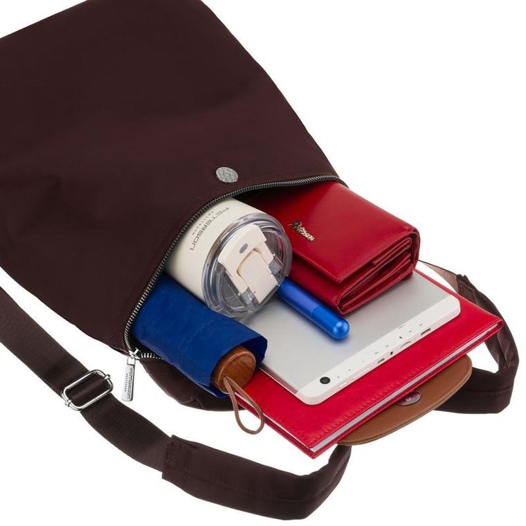 Plecak, bordowo-brązowy, Peterson