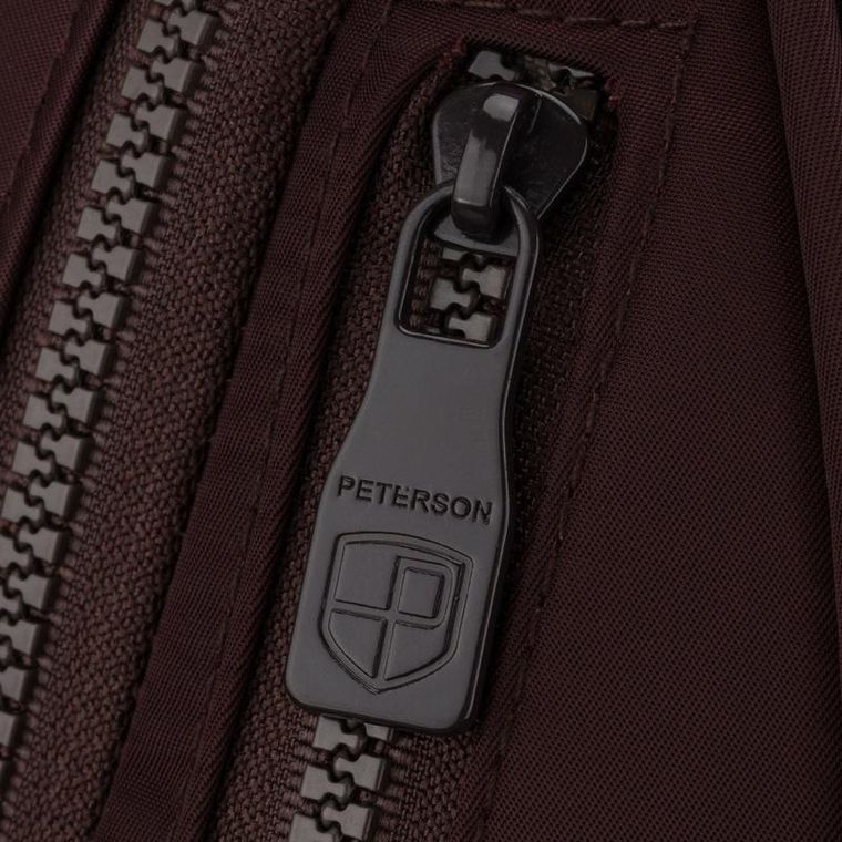 Plecak miejski, bordowy, Peterson