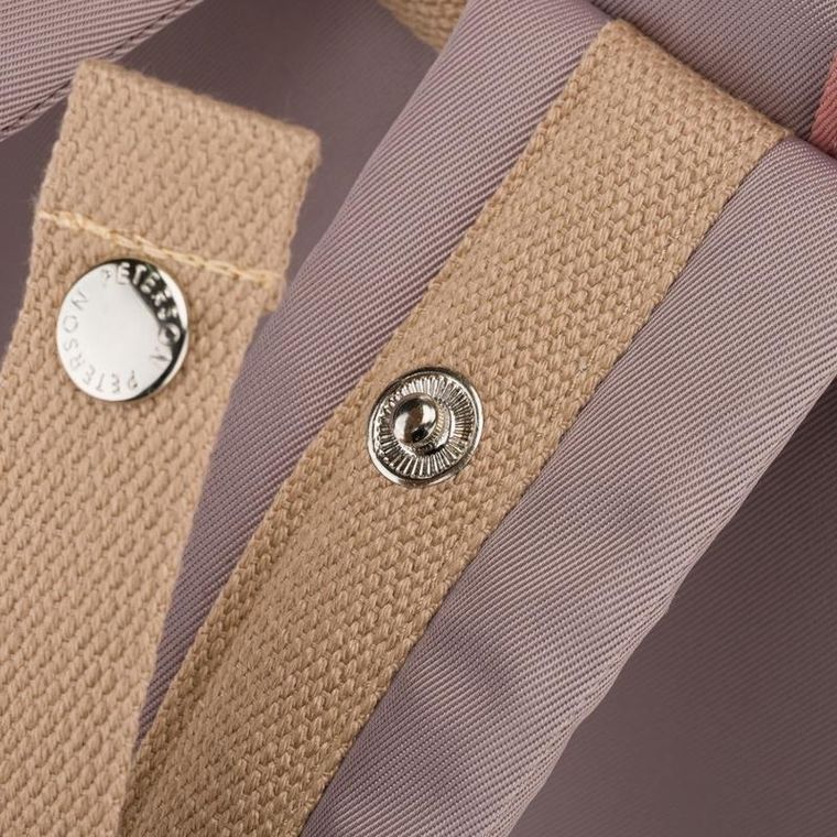 Plecak miejski, różowo-szary, Peterson