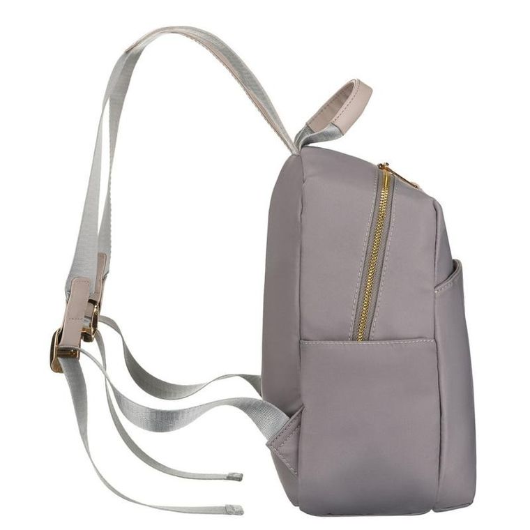 Plecak miejski, szary, skóra ekologiczna, Peterson