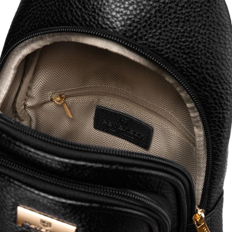 Plecak na jedno ramię, saszetka, czarny, Peterson