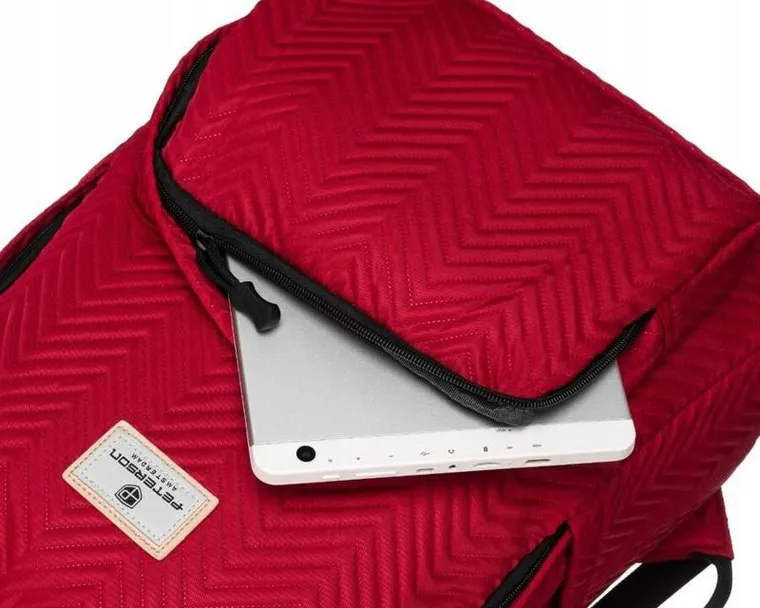 Plecak na laptopa, czerwony, Peterson