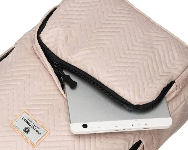 Plecak na laptopa, różowy, Peterson