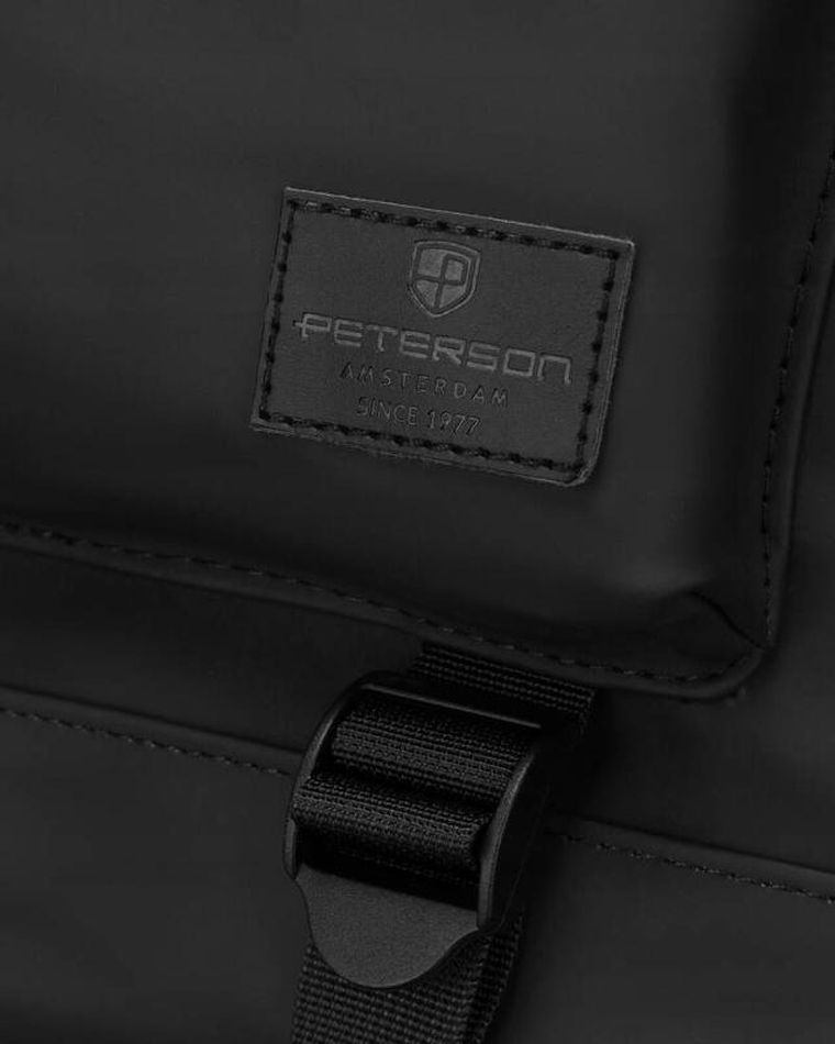 Plecak na laptopa, wodoodporny, czarny, Peterson