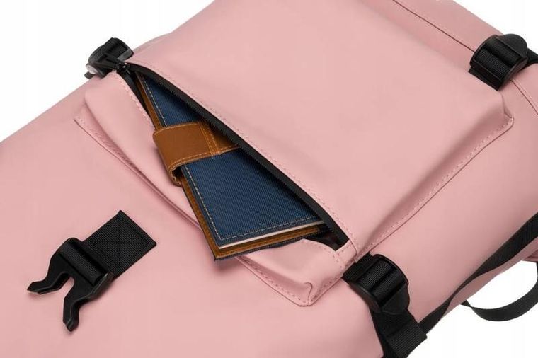 Plecak na laptopa, wodoodporny, różowy, Peterson