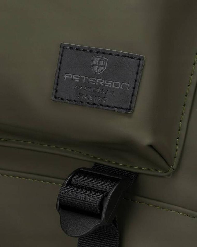 Plecak na laptopa, wodoodporny, zielony, Peterson