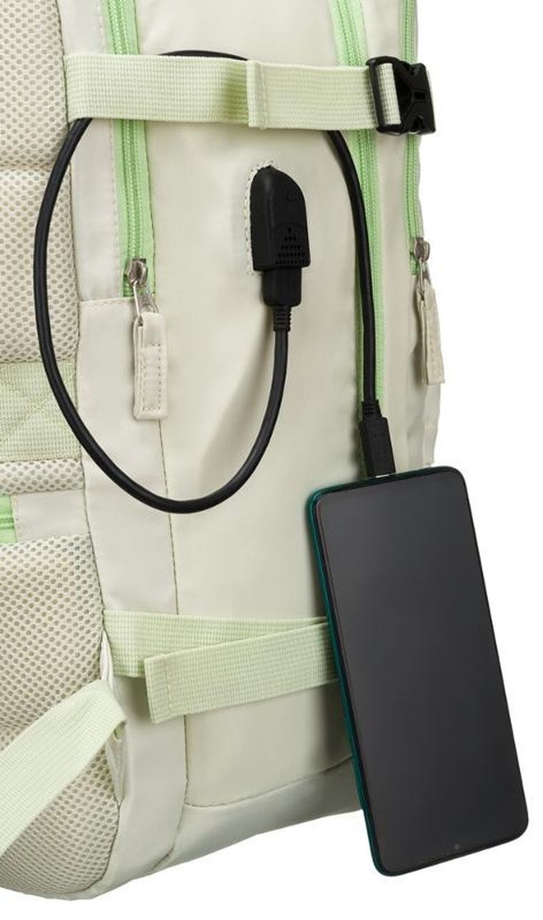 Plecak podróżny, bagaż podręczny do samolotu, beżowy, Peterson