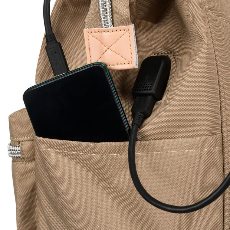 Plecak podróżny, bagaż podręczny do samolotu, beżowy, Peterson