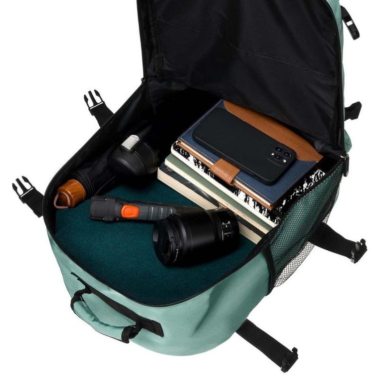 Plecak podróżny, bagaż podręczny do samolotu, turkusowy, Peterson