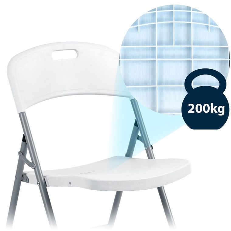 Plonos, krzesła ogrodowe składane, zestaw, 2 szt.