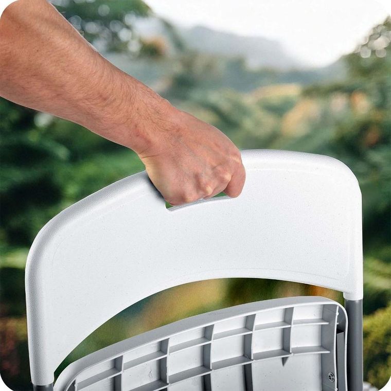 Plonos, krzesła ogrodowe składane, zestaw, 4 szt.