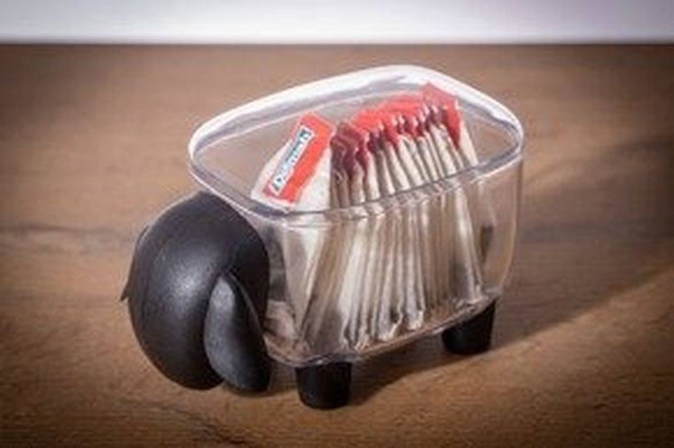 Pojemnik na drobiazgi, owca, czarny