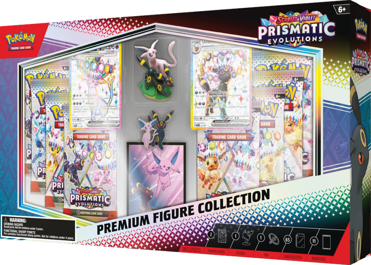 Pokemon TCG: Prismatic Evolution, Super Premium Figure Collection, gra karciana, booster