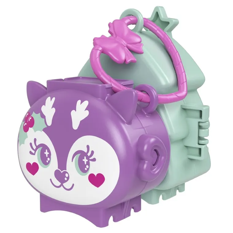 Polly Pocket, Świąteczny zestaw kompaktowy, zestaw z laleczką i akcesoriami