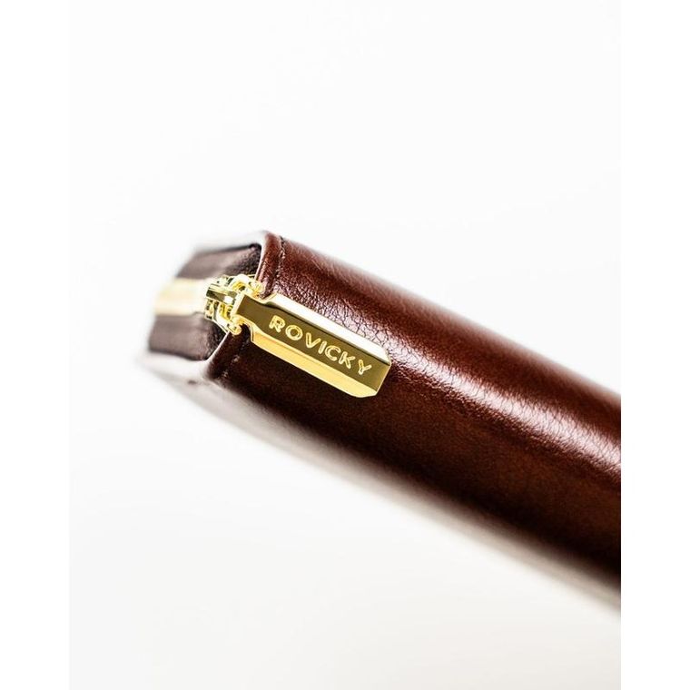 Portfel, brązowy, skóra ekologiczna, Rovicky