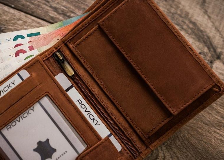 Portfel, brązowy, skórzany, Always Wild