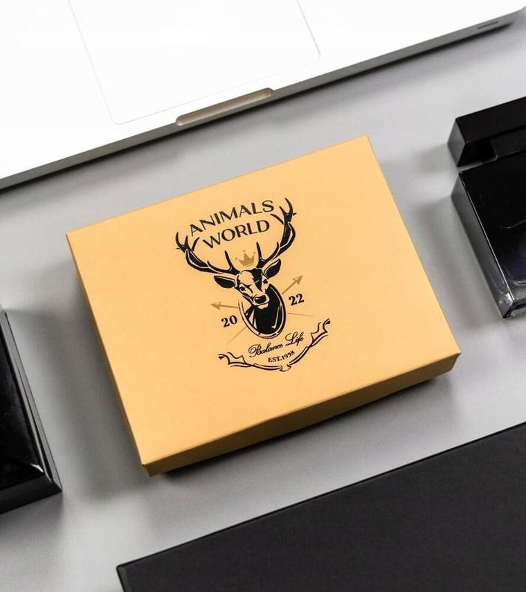 Portfel, brązowy, skórzany, Always Wild