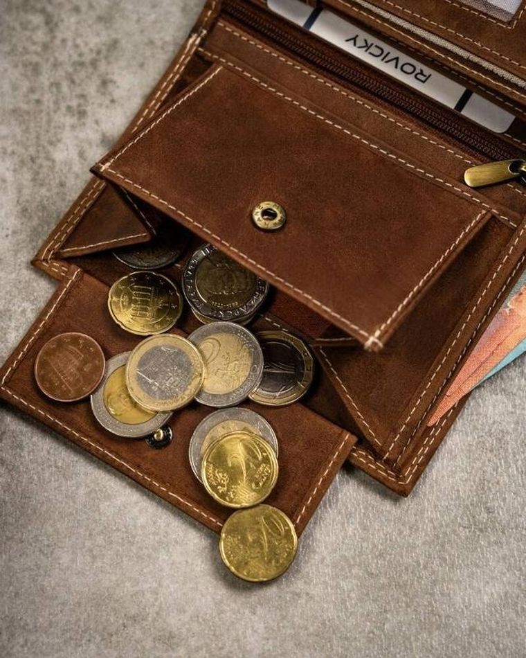 Portfel, brązowy, skórzany, RFID, Always Wild