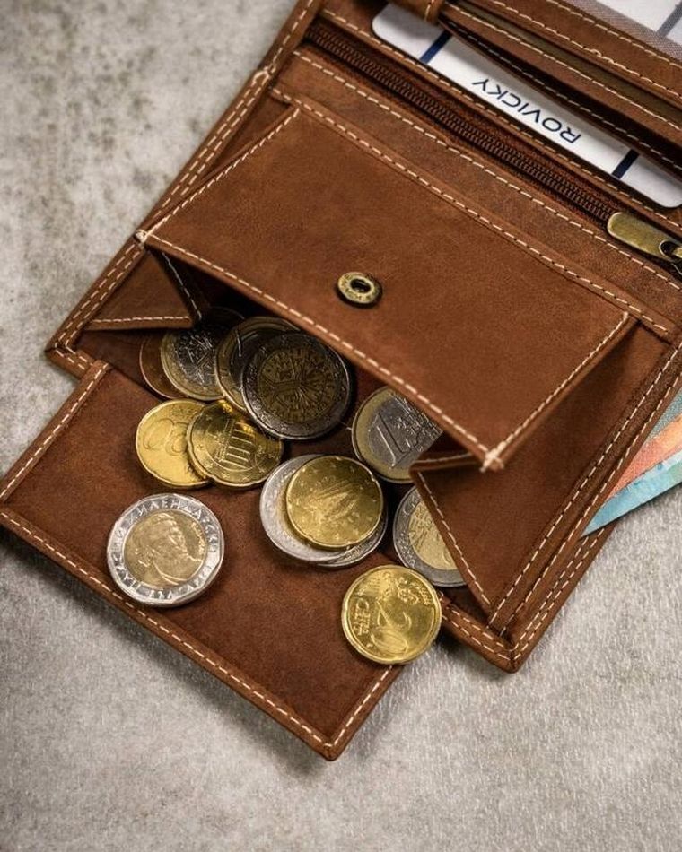 Portfel, brązowy, skórzany, RFID, Always Wild