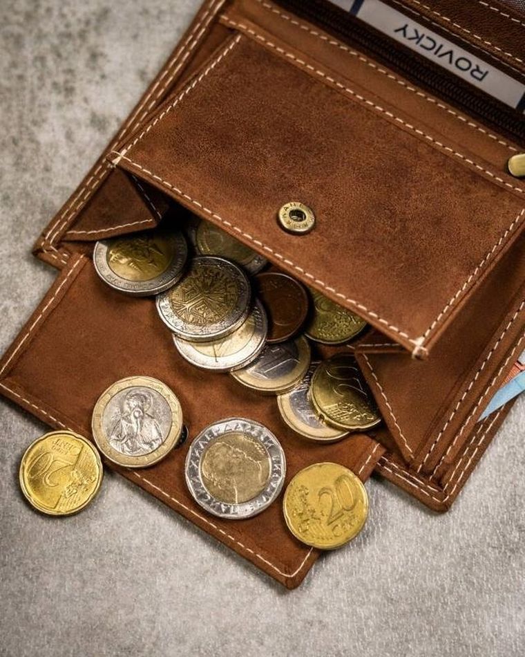 Portfel, brązowy, skórzany, RFID, Always Wild