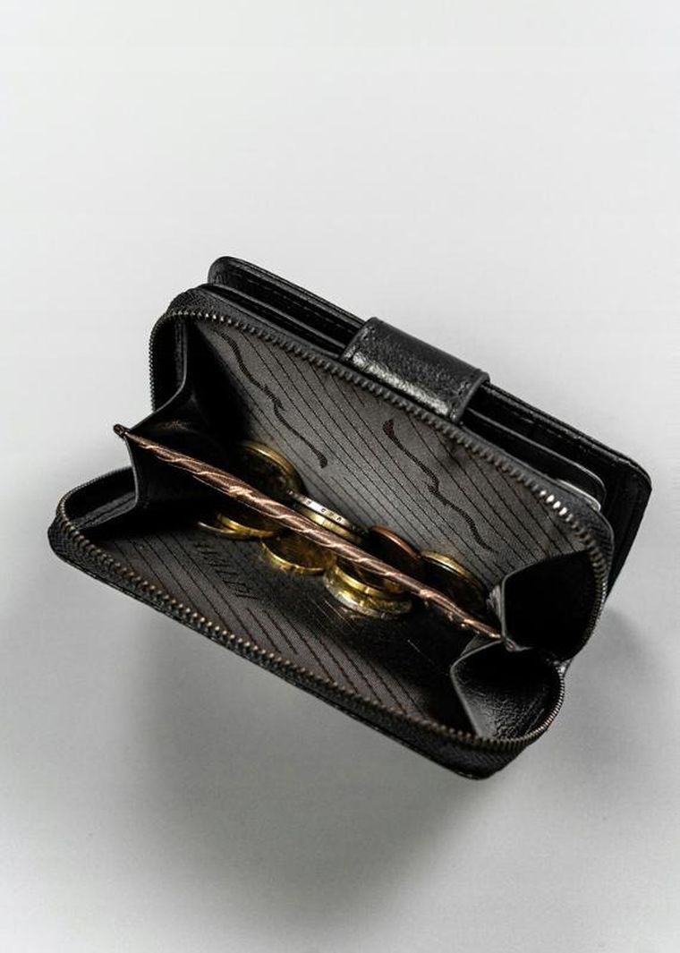 Portfel, czarny, skóra ekologiczna, Cavaldi