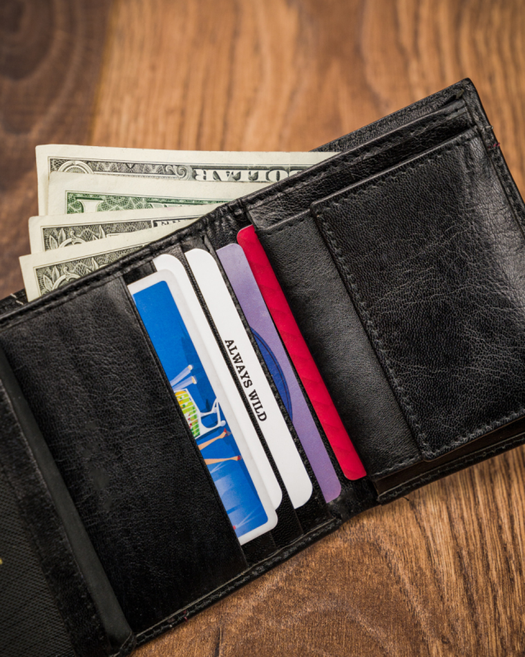 Portfel, czarny, skórzany, Always Wild