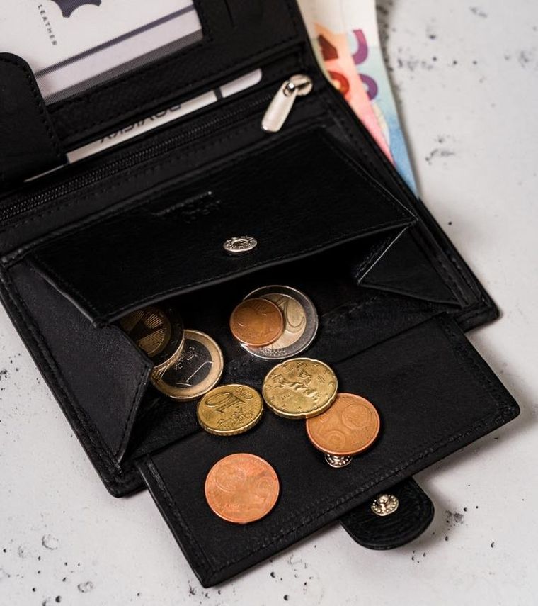 Portfel, czarny, skórzany, Always Wild