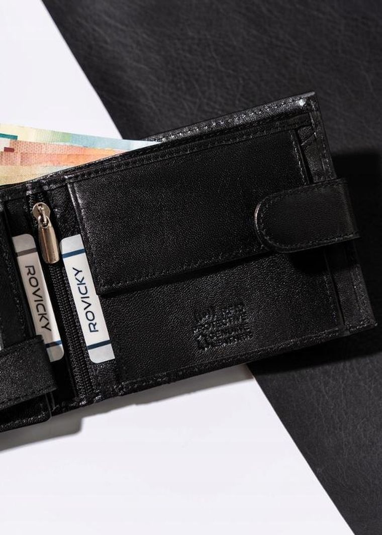 Portfel, czarny, skórzany, Always Wild