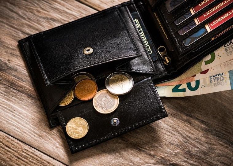 Portfel, czarny, skórzany, Peterson