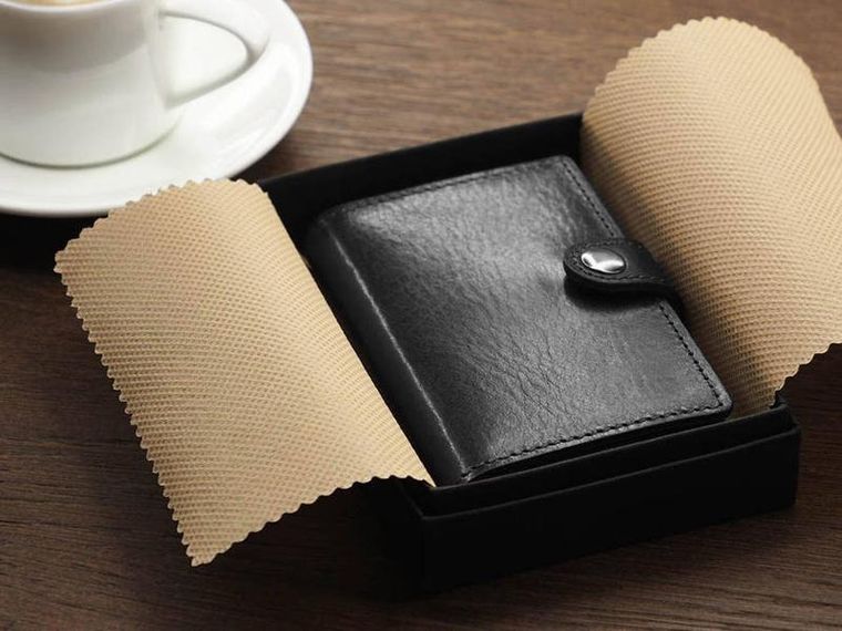 Portfel, czarny, skórzany, Peterson